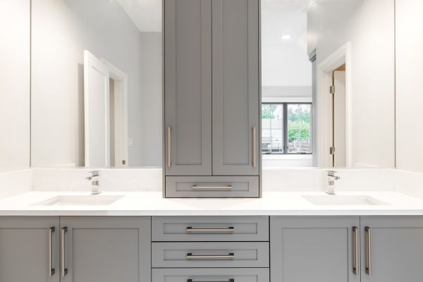 Bathroom Cabinet Refacing in Argyle