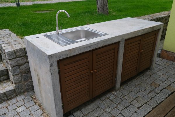 Exterior Cabinet Installation in Argyle
