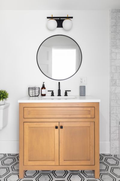 Custom Vanity Installation in Argyle